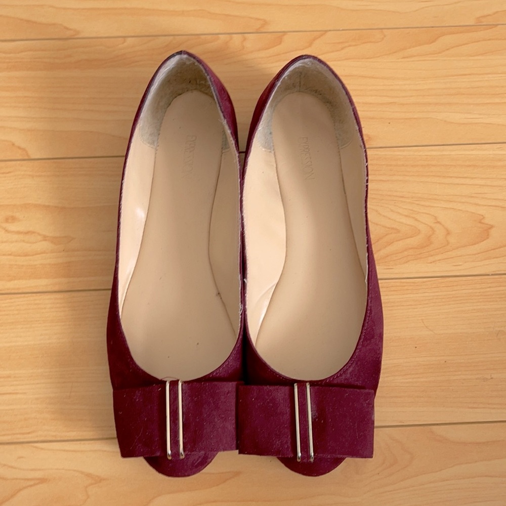 Expression Burgundy Flats
